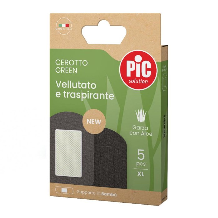 Pic Green - Cerotto Vellutato e Traspirante Garza con Aloe Vera 5 cerotti XL