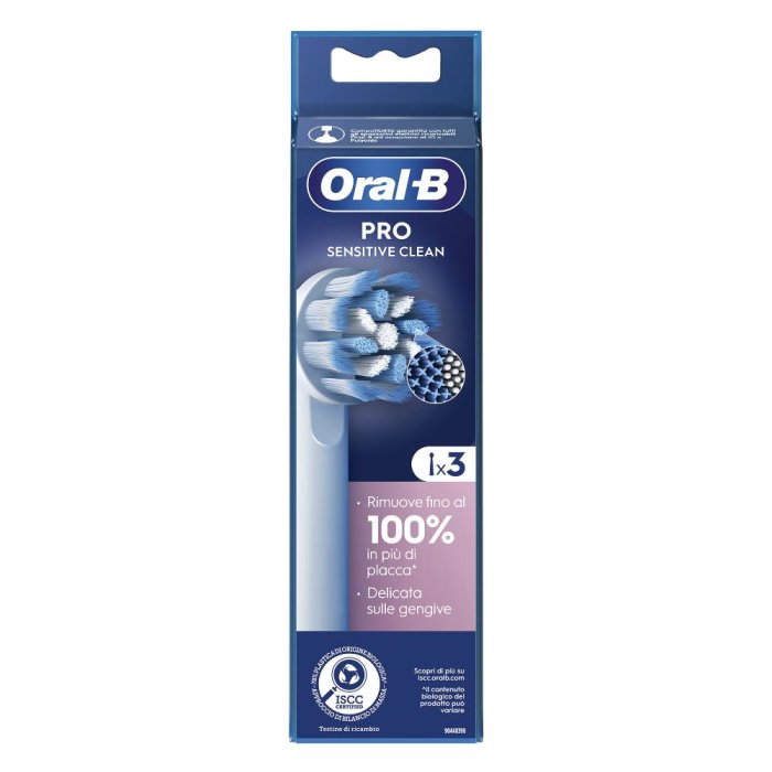Oral-B Power Refill EB60-3 Sensitive Clean 3 Testine Di Ricambio