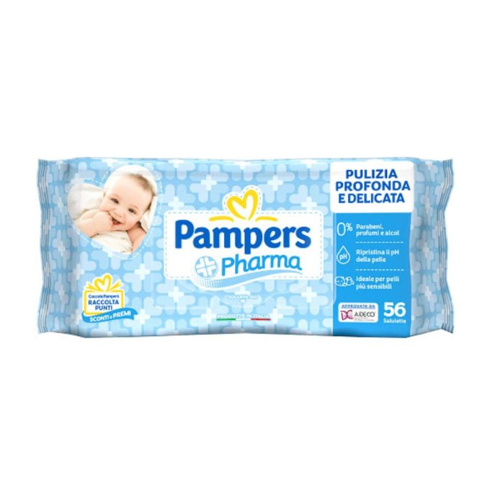 Pampers Pharma salviette 56 pezzi - salviette detergenti delicate per neonati