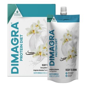 Dimagra Diet Protein Vaniglia 7 Bustine – Preparato Iperproteico Sostitutivo del Pasto per la Dieta