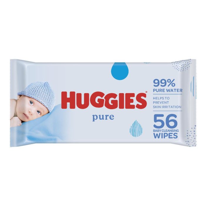 Huggies salvietta Pure singola - salvietta umidificata pura per pelle delicata