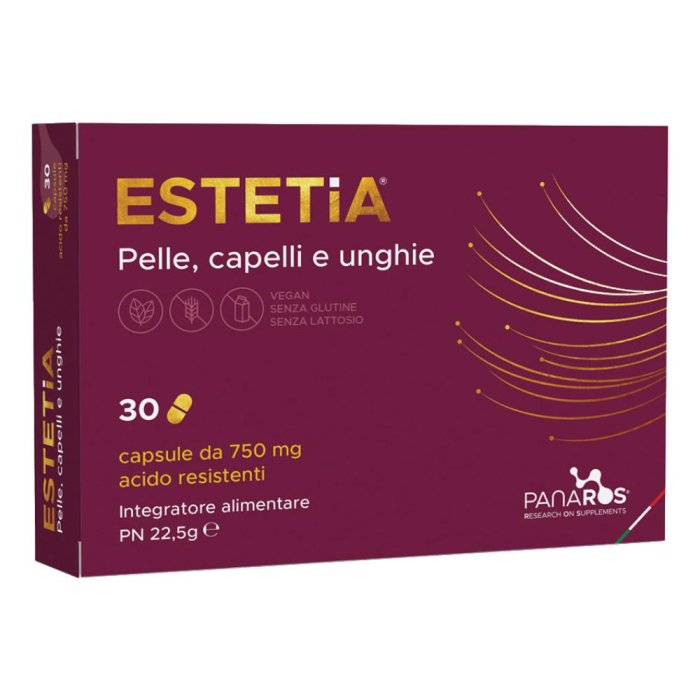Estetia P Panaros Integratore Alimentare per Pelle Capelli e Unghie 30 Capsule
