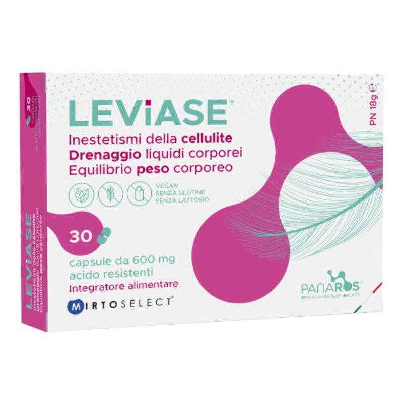 Leviase Panaros 30 Capsule Integratore Digestivo Enzimatico per una Corretta Digestione dei Grassi Leviase Panaros 30 Capsule Integratore Digestivo Enzimatico per una Corretta Digestione dei Grassi