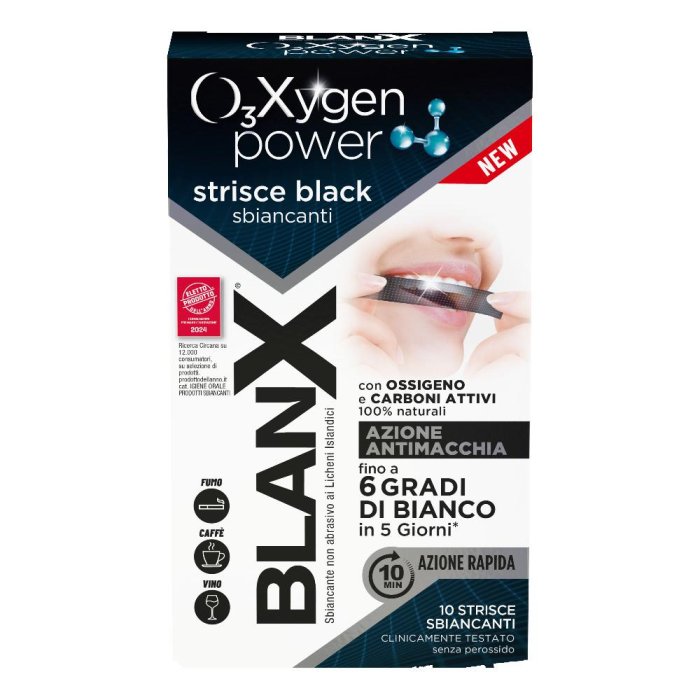 BlanX O3X strisce Black 5 pezzi - trattamento sbiancante denti domiciliare