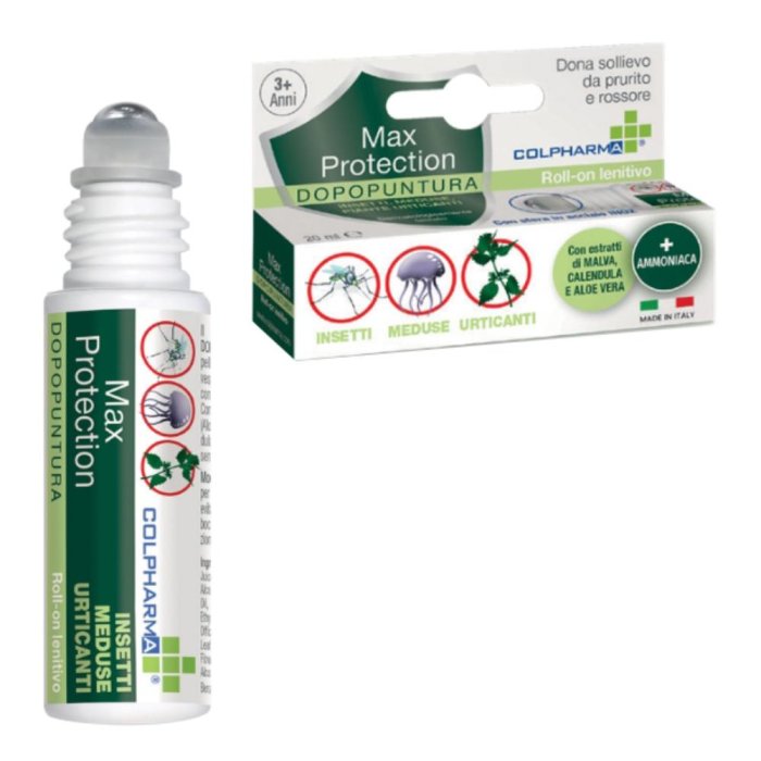 Colpharma Max Protection Roll On Repellente Zanzare e Insetti per Bambini e Adulti a Lunga Durata