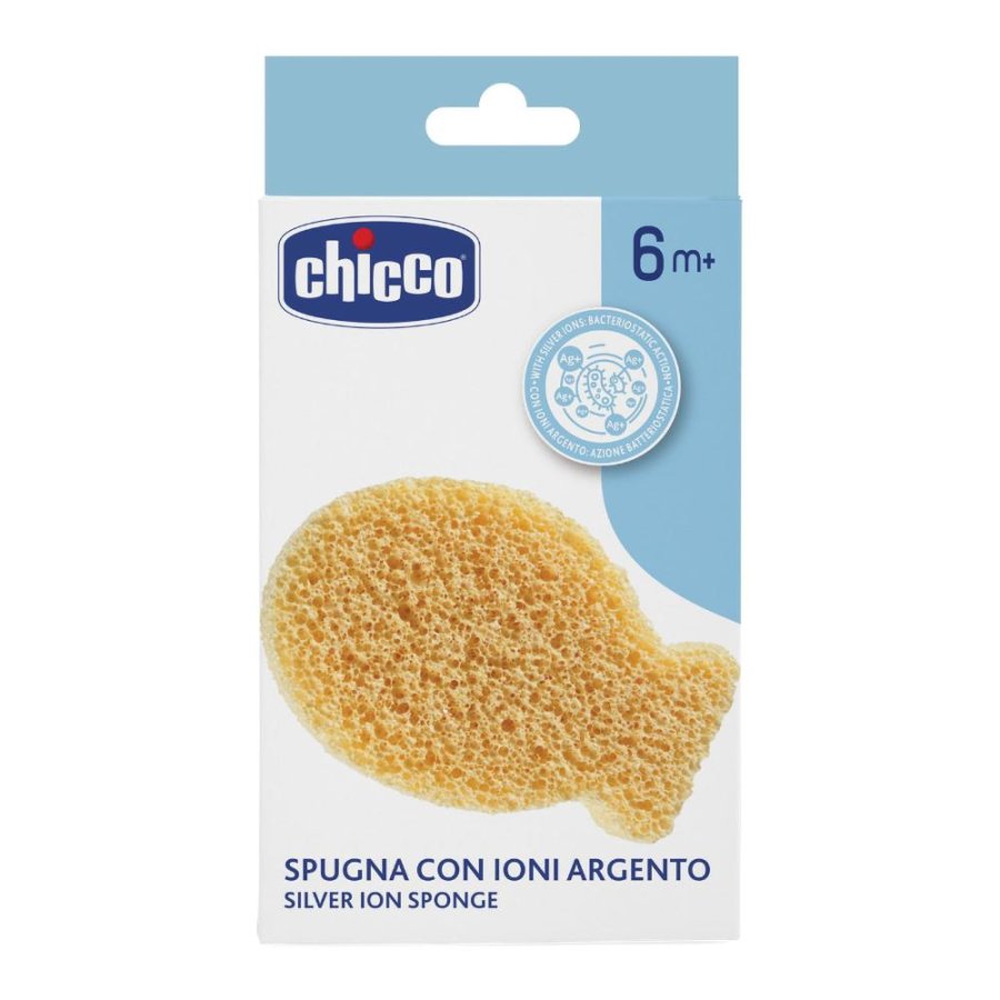 Chicco Spugna con Ioni Argento per il Bagnetto dei Bambini Chicco Spugna con Ioni Argento per il Bagnetto dei Bambini