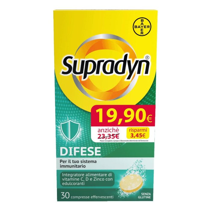 Supradyn Difese Adulti Integratore per le Difese Immunitarie 30 compresse Promo
