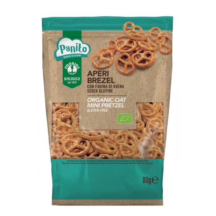 Panito Aperi Brezel senza glutine 80 g - snack tipo brezel senza glutine