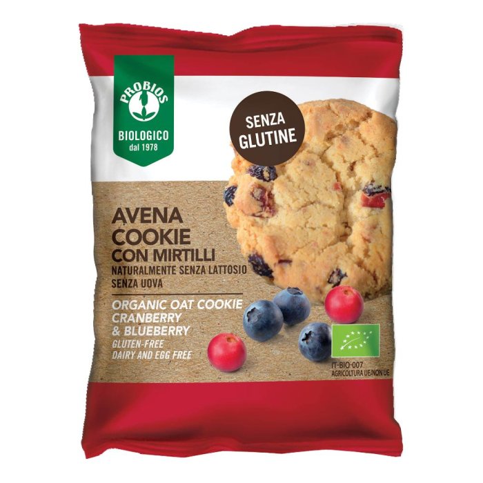 Probios Avena Cookie mirtilli - biscotti di avena con mirtilli bio