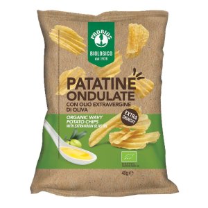 Patatine Probios Super Ondulate Biologiche Croccanti Snack Salato