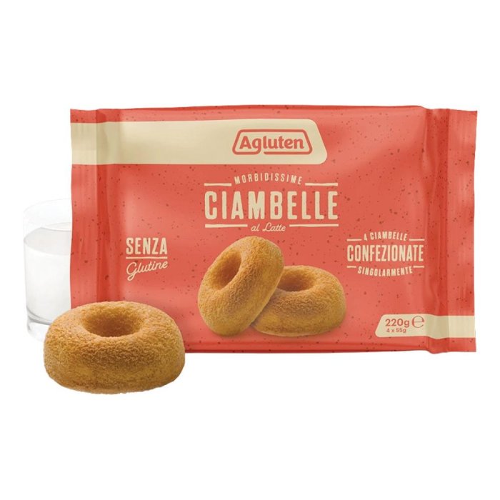 Agluten Ciambelle Senza glutine 4 pezzi da 55g