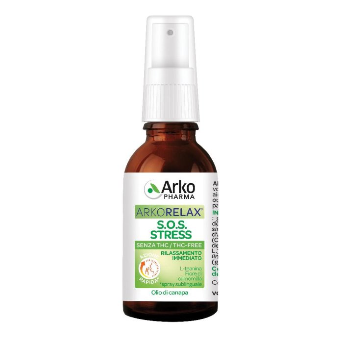 Arkorelax SOS Stress Gocce Orali 15 ml Integratore Naturale per Rilassamento e Benessere Mentale