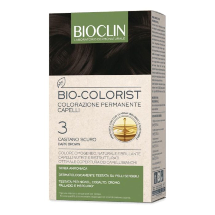 BIOCLIN Bio-Colorist - Colorazione Permanente Colore 3 Castano Scuro