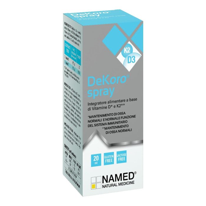 Named Dekoro Spray Integratore Alimentare di Vitamina K2 e D3 20 ml