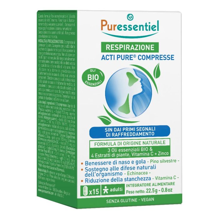 Puressentiel Respirazione - Acti Pure Compresse Integratore 15 compresse