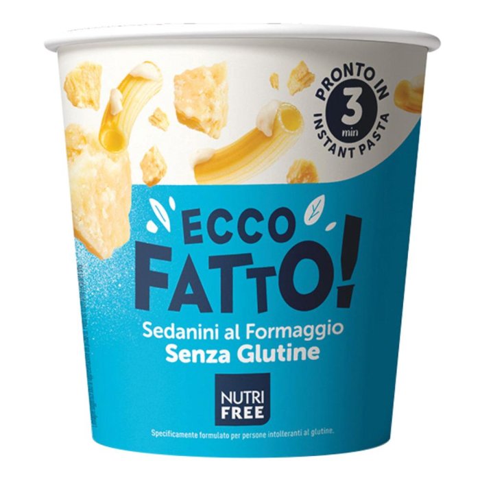 Ecco Fatto! Sedanini al Formaggio senza glutine  Nutri Free 70g