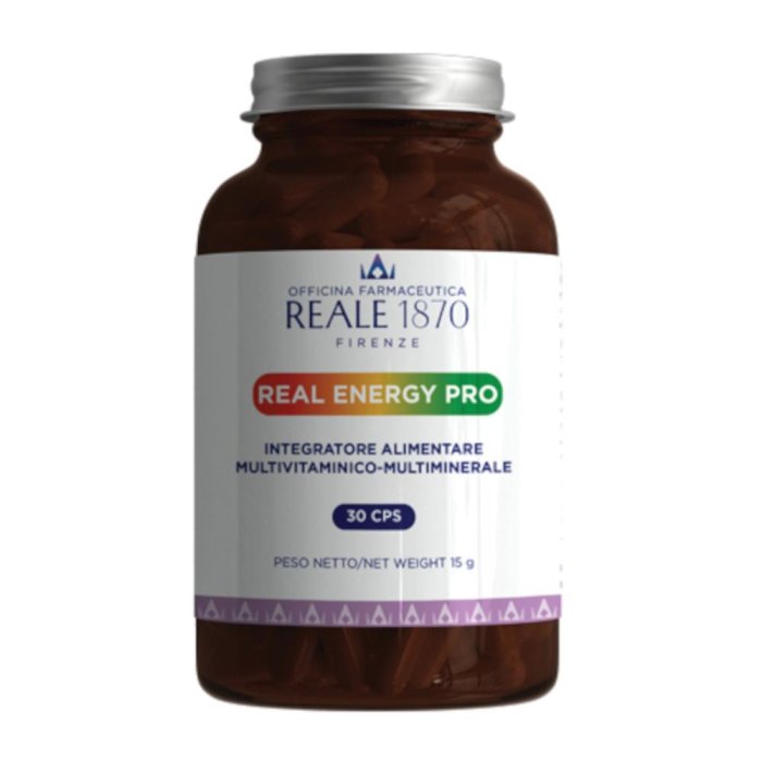 Reale 1870 Real Energy Integratore Energetico a Base di Pappa Reale e Vitamine 30 Capsule