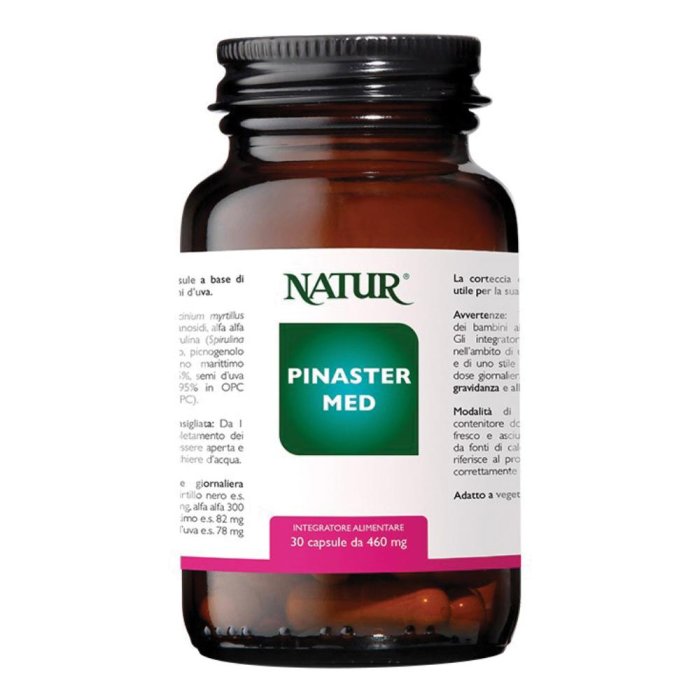 Pinaster Med Integratore 30 Capsule | Antiossidante Naturale da Pino Marittimo per Circolazione e Microcircolo