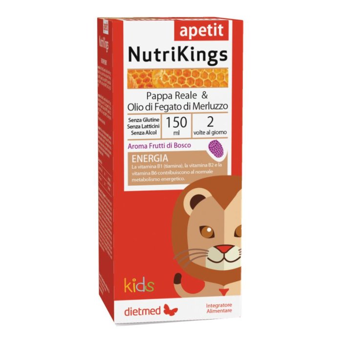 Nutrikings Apetit sciroppo 150 ml - appetizzante veterinario per cani e gatti