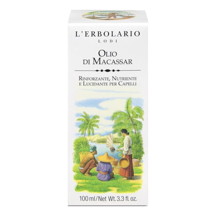 L'Erbolario Macassar - Olio Rinforzante e Nutriente Capelli 100 ml