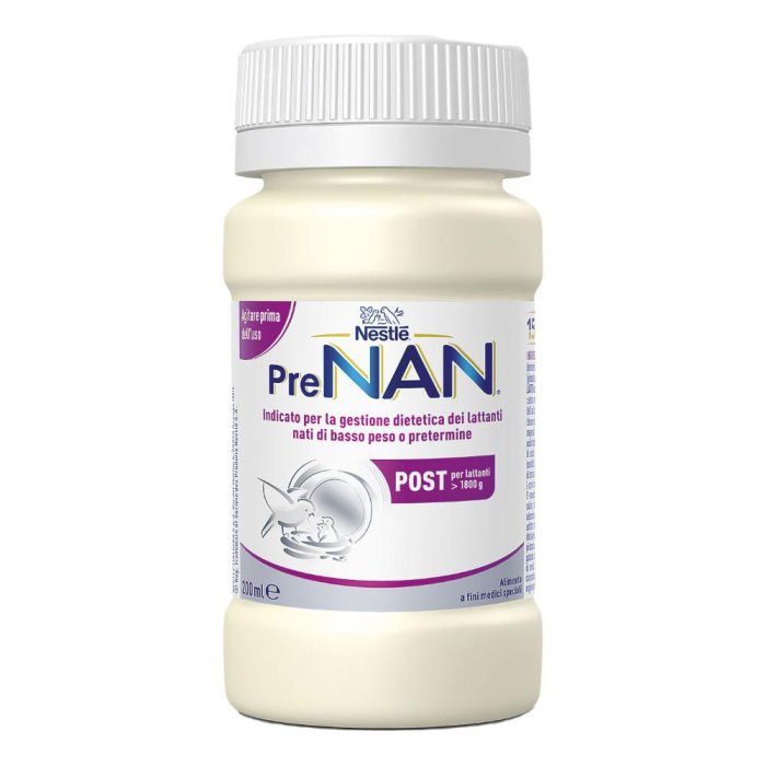 PreNan Post liquido 8 bottiglie 200 ml - latte liquido per neonati post dimissione