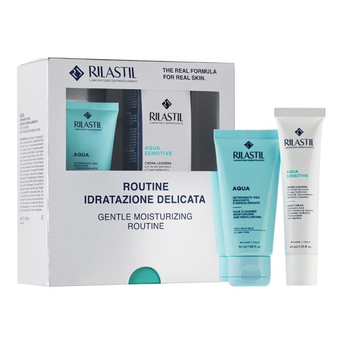 Rilastil Cofanetto Idratazione Aqua Contorno Occhi 15ml + Aqua Sensitive Crema 40 ml
