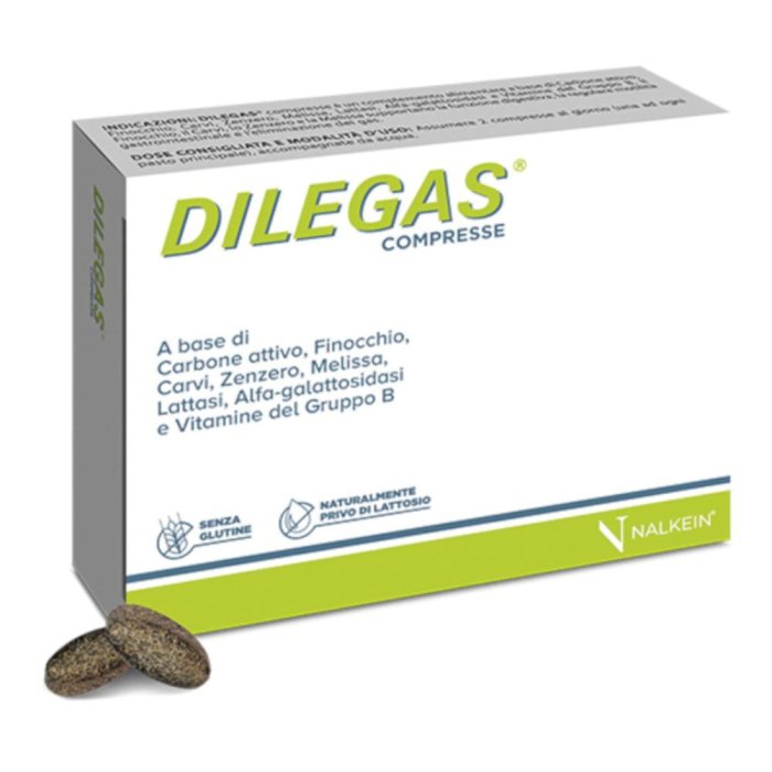 Nalkein Dilegas Funzione Digestiva Eliminazione Gas 30 Compresse
