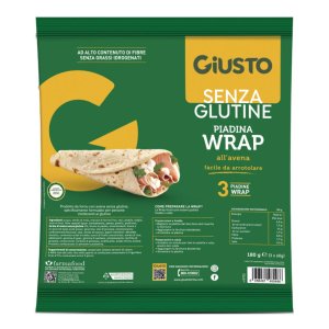 Giusto senza glutine wrap avena 3x60 g - piadina wrap allavena senza glutine