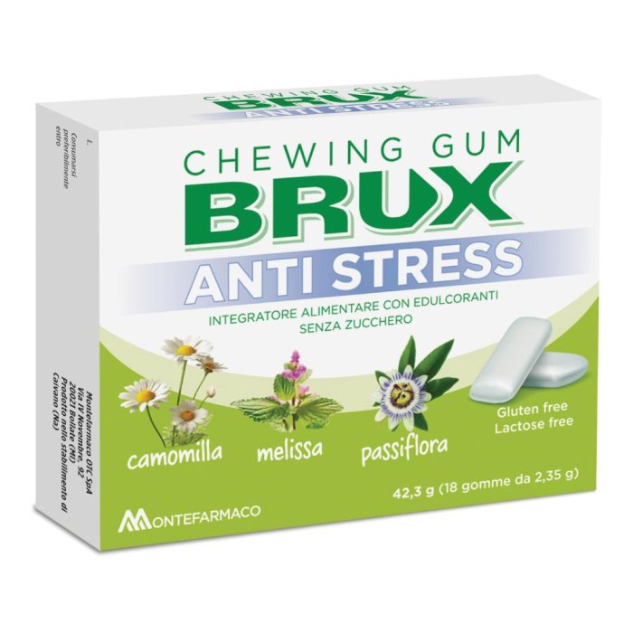 Brux Antistress chewing gum - gomme da masticare antistress per bruxismo