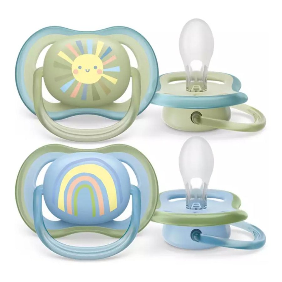 Avent succhietto Ultra Air 0-6 mesi blu - succhietto ventilato in silicone Avent succhietto Ultra Air 0-6 mesi blu - succhietto ventilato in silicone