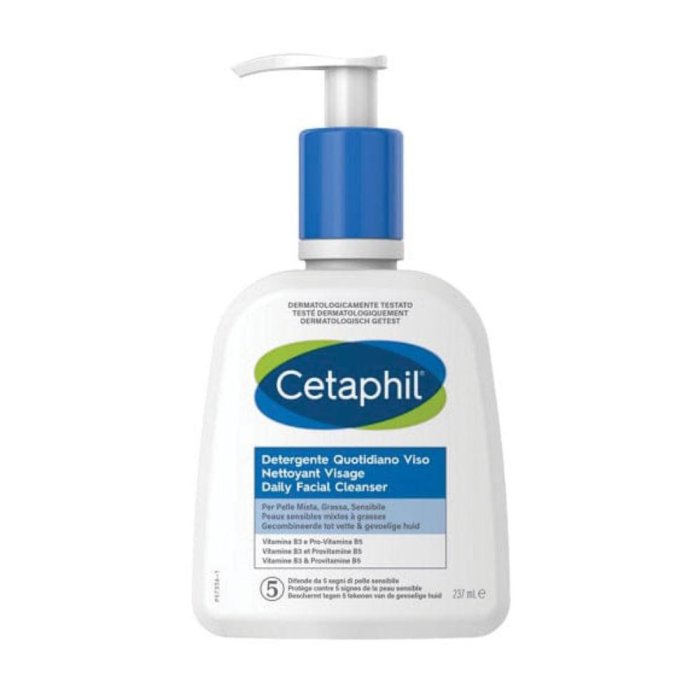 Cetaphil Detergente Quotidiano Viso Pelle Mista Grassa Sensibile 237ml