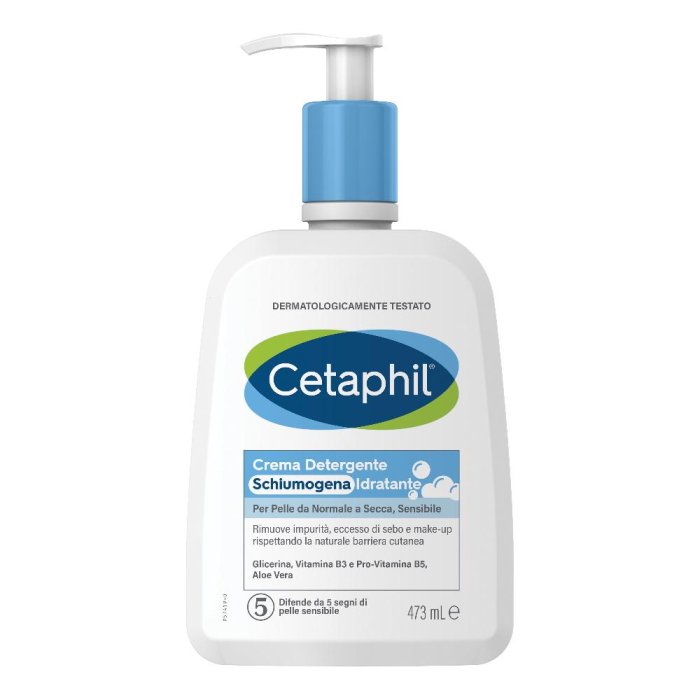 Cetaphil Crema Detergente Schiumogena Idratante Pelle Normale Secca 473ml