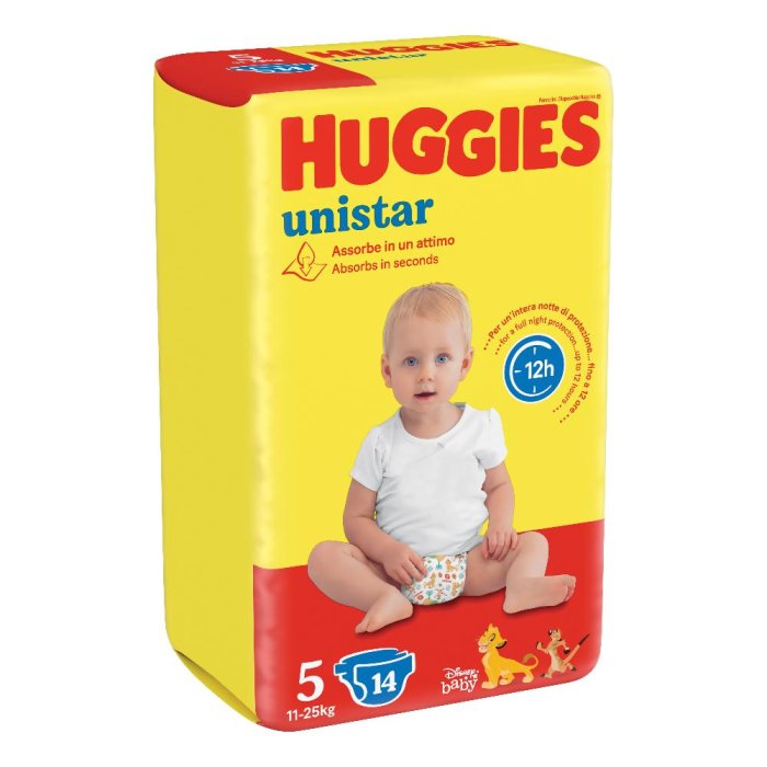 Huggies Unistar base 5 14 pannolini - pannolini per bambini 11-25 kg