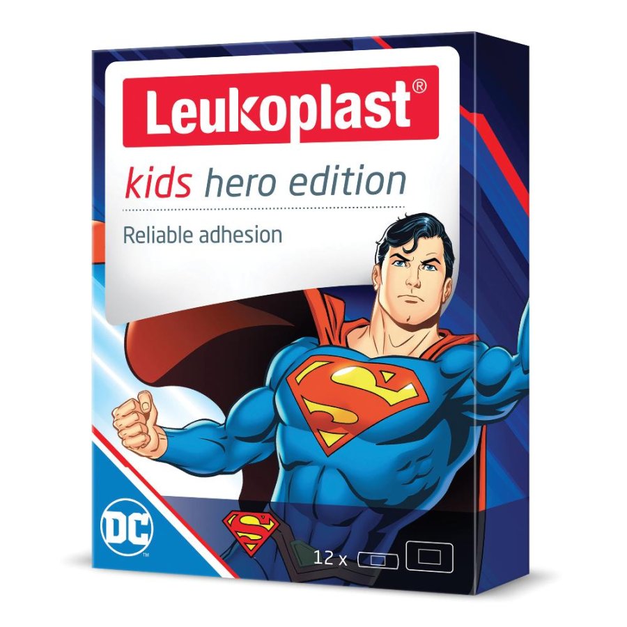 LEUKOPLAST Kids Superman 12pz LEUKOPLAST Kids Superman 12pz