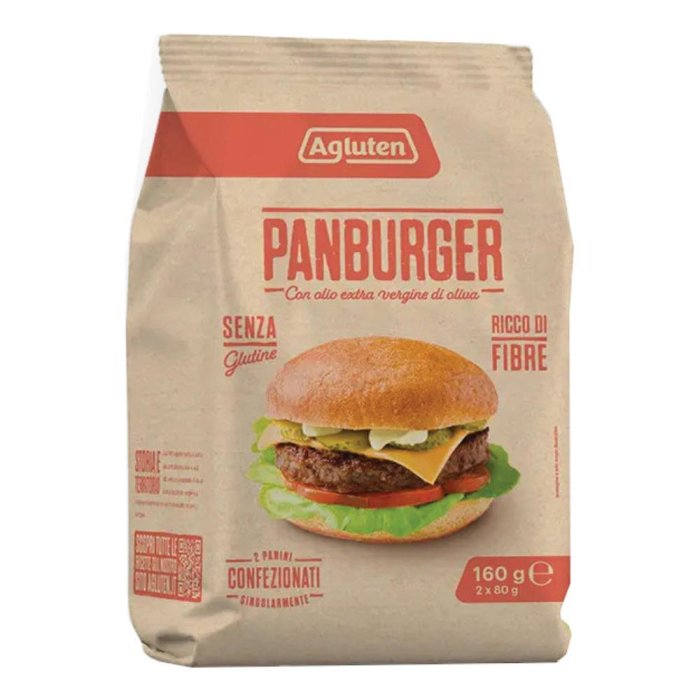 Agluten Panburger 160 g - panino tipo hamburger senza glutine