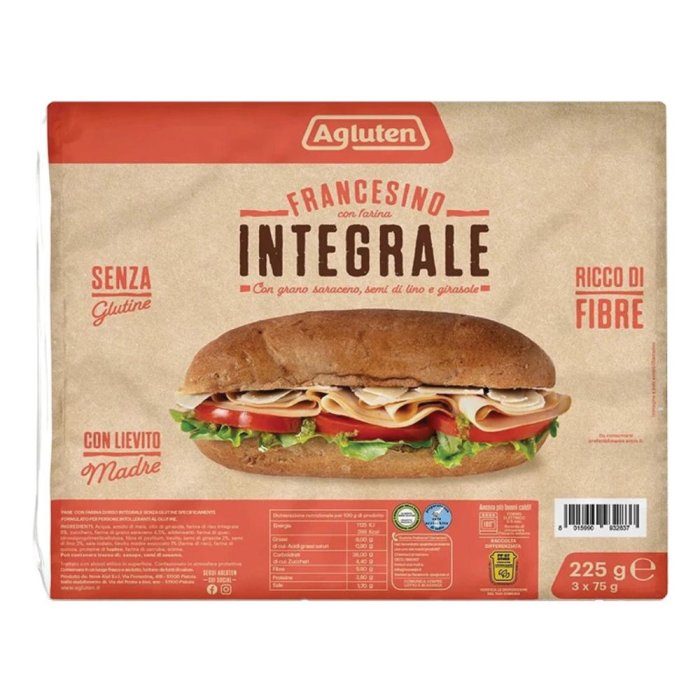Agluten francesino farina integrale 225 g