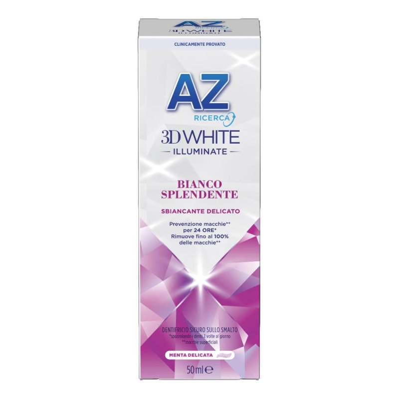 AZ Dentifricio 3DWhite Illuminate Bianco Splendente 50ml AZ Dentifricio 3DWhite Illuminate Bianco Splendente 50ml