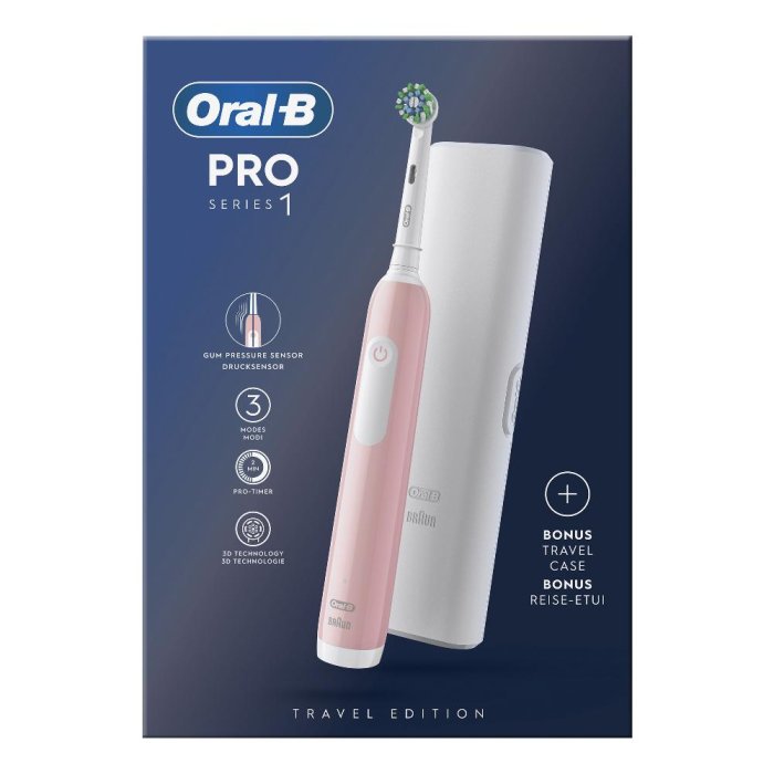 Oral-B Pro Series 1 Spazzolino Elettrico Rosa + 1 Testina Di Ricambio