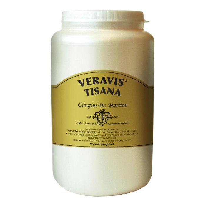 Veravis Tisana 500 g Infuso di Erbe Naturali per Regolarità Intestinale e Benessere Digestivo