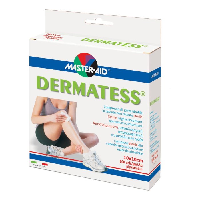 Master-Aid Dermatess - Compresse di Garza Sterile 10x10cm 100 veli
