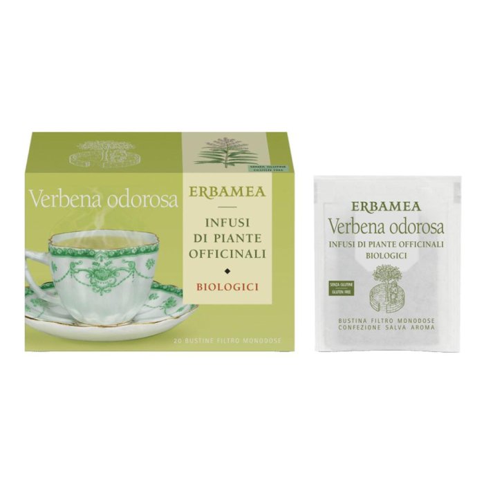 Verbena Odorosa Bio Tisana in Filtro – 20 Bustine di Infuso Biologico Rilassante e Digestivo