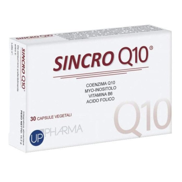 Sincro Q10 Integratore Alimentare con Coenzima Q10 in Capsule – Confezione da 30 Capsule