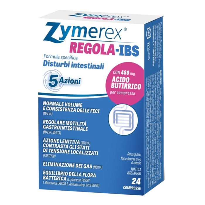 Zymerex Regola - IBS Integratore Disturbi Intestinali 24 compresse