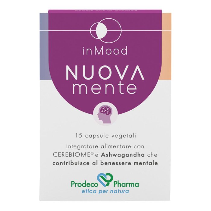 Inmood Nuovamente Integratore Alimentare per Umore, Stress e Benessere Mentale 15 Capsule