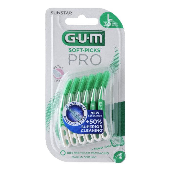  Gum Soft Picks Pro Large Scovolino Interdentale 30 Pezzi