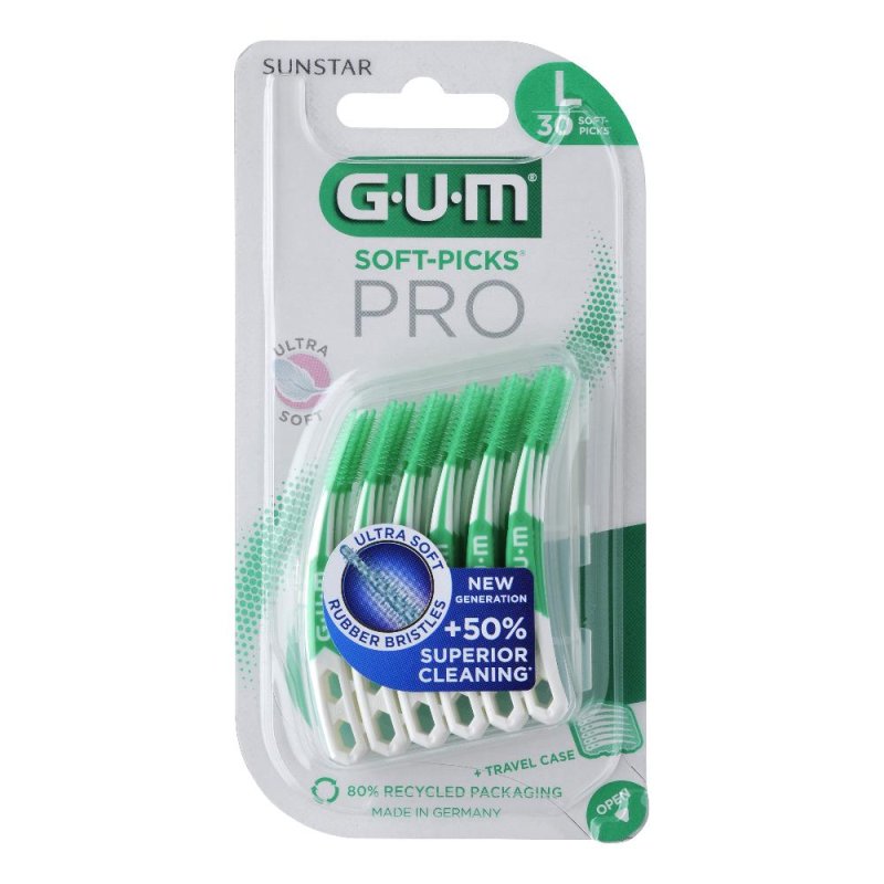  Gum Soft Picks Pro Large Scovolino Interdentale 30 Pezzi