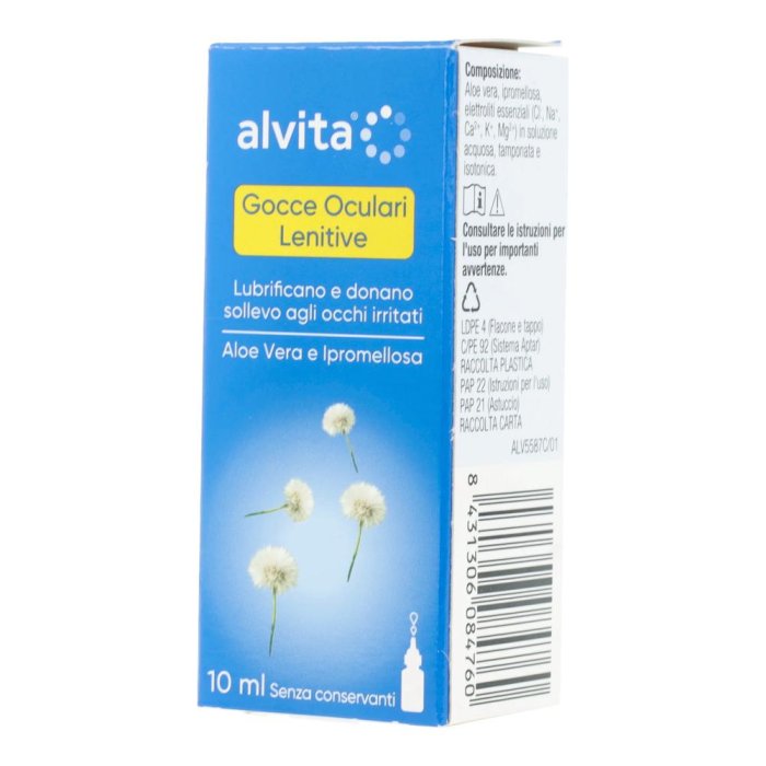 Alvita Gocce Oculari Lenitive per Occhi Secchi e Arrossati