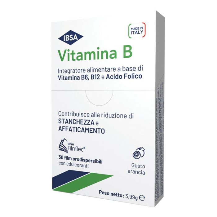Ibsa - Vitamina B Integratore Alimentare Confezione 30 Film Orali  