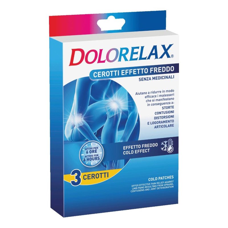 Dolorelax Cerotto Effetto Freddo Dolori Articolari 3 cerotti