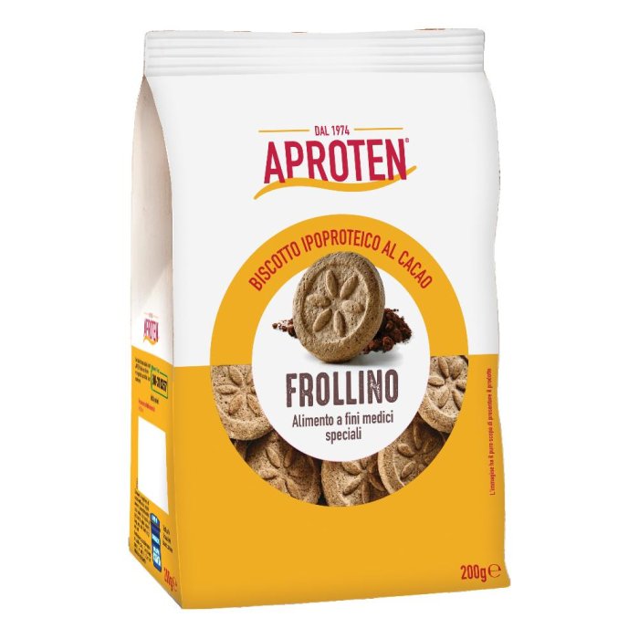     Aproten Frollino Cacao 200g - Biscotti a Basso Contenuto Proteico con Cacao Magro